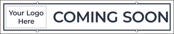Copy w Logo Hanging Sign Riders, 6h x 30w, 3mm Aluminum Composite